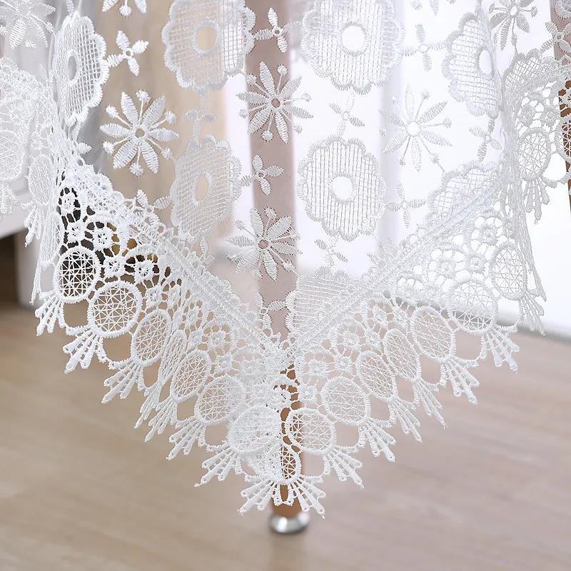 European Style Lace Tablecloth Hollow Tablecloth Pastoral Embroidery Tea Table Cloth Embroidery Universal Cover Towel Fabric Art