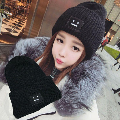 Fashion Woman hat Plush Cotton hat Trendy wild hat Windproof hat Winter Warm hat Thick hat