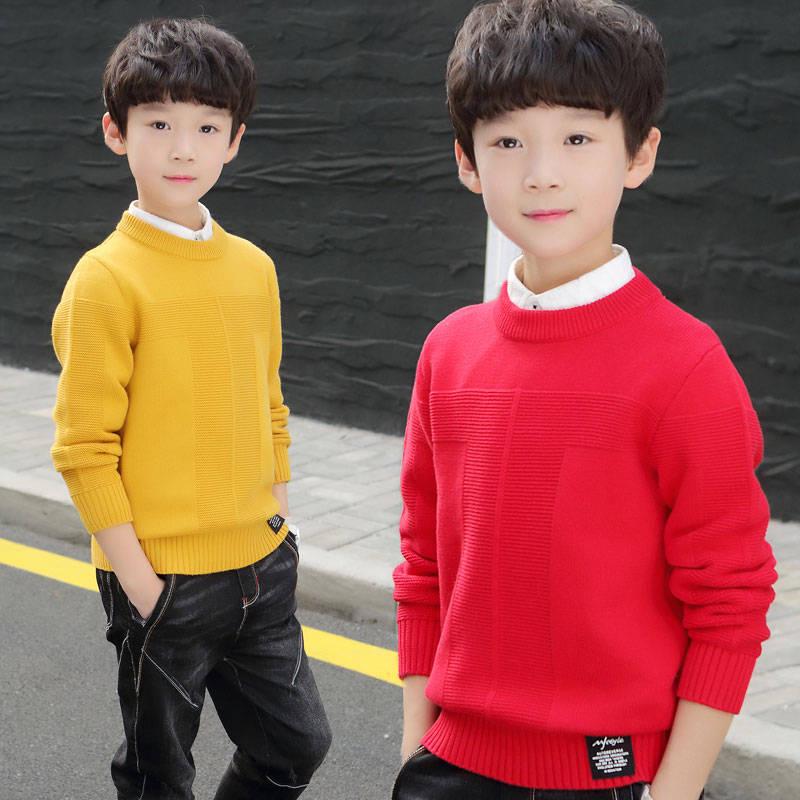 Boy Sweaters Children's Baby Boy Clothes Kids Winter Sweater Knitted Baby Casual O-Neck Kids Sweater