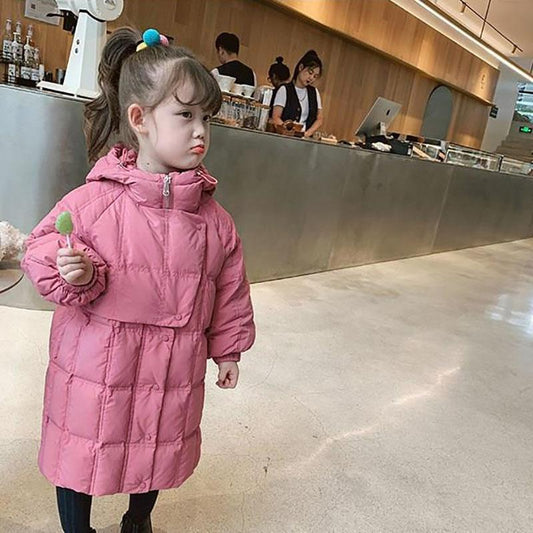 Girls Mid-length Padded Jacket Winter Padded Down Padded Jacket