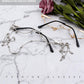 Oulylan Without Lens Vintage Fashion Glasses Frame Women Luxury Design Pendant Decoration Half frame