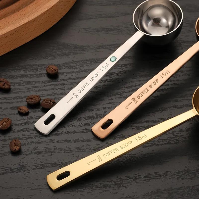 304 Stainless Steel Measuring Spoon Fruit Powder Spoon Coffee Measuring Spoon 15ml 30ml Kitchen Scale Measuring Spoon Milk Powder Spoon