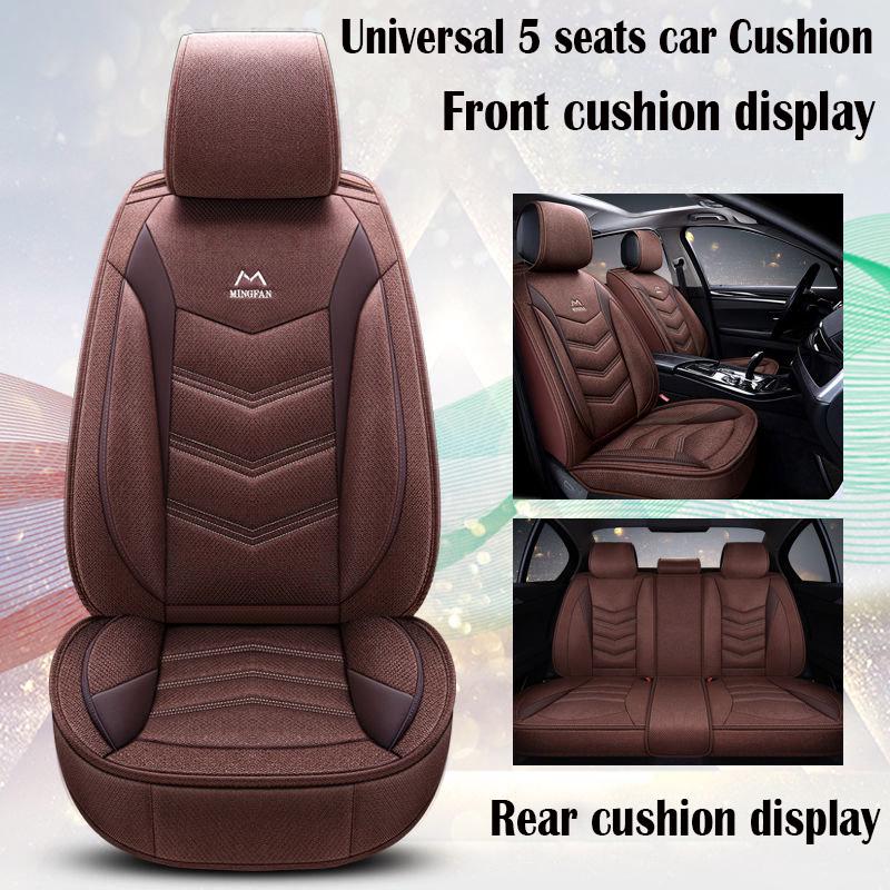 car seat cover Waterproof Car Seat Cover Universal Leather 5 set Auto Seat Cushion 5 seats Universal