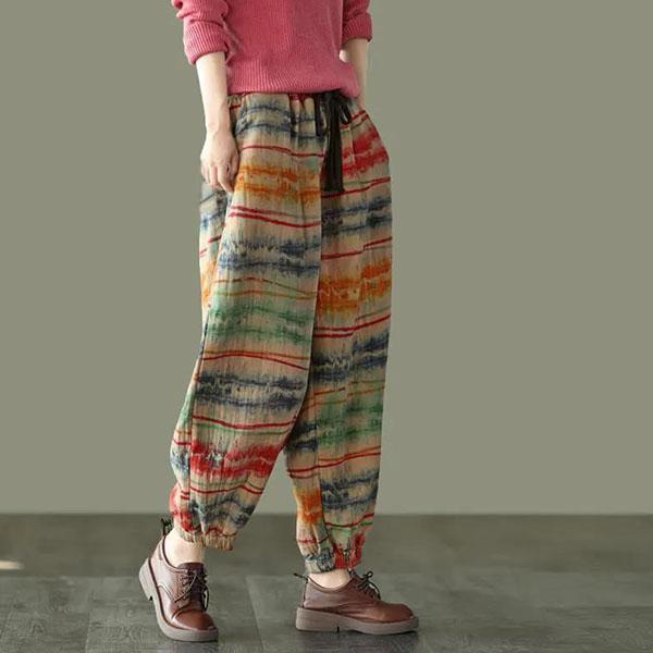 Women's Spring and Autumn Loose Long Pants Female Summer Large Size Thin Casual Harem Pants