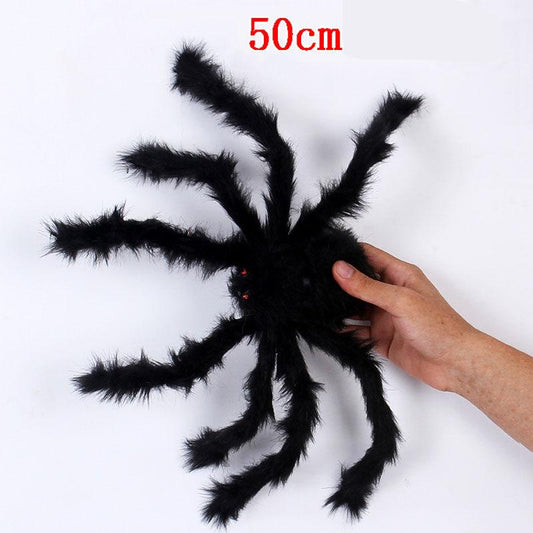 Super Big Plush Spider Made of Wire and Plush Black and Multicolour Style for Party or Halloween Decorations 1Pcs 30cm, 50cm, 75cm, 90cm