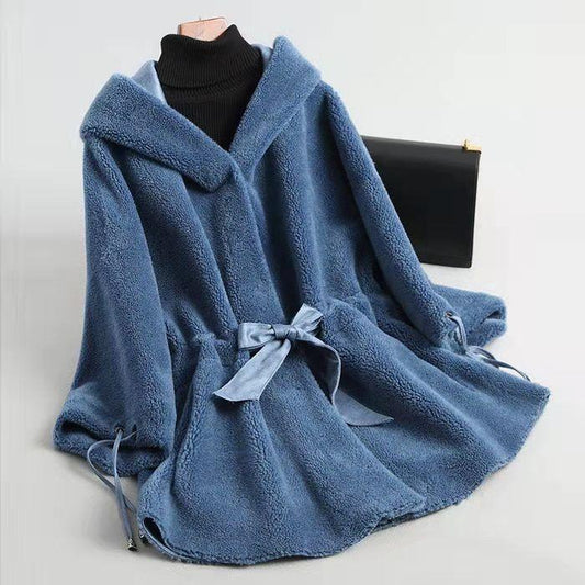 Winter Thick Warm Teddy Coat Woman Hooded Long Sleeve Fluffy Hairy Fake Fur Jackets Female Button Pockets Plus Size Overcoat