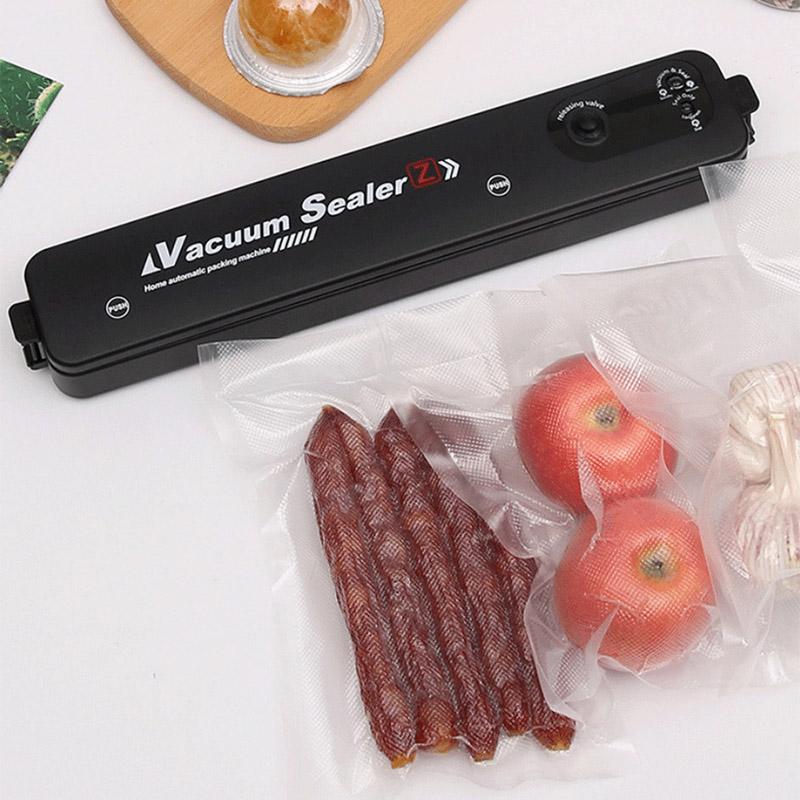 Household Food Vacuum Sealer Food Packaging Machine Film Sealer EU Plug Vacuum Packer with 10pcs Food Vacuum Bags Kichen Tool