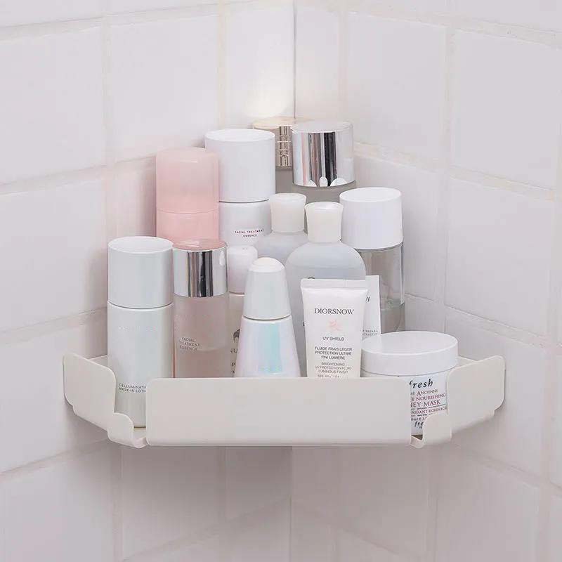 Bathroom Kitchen Corner Rack Creative Double Storage Rack Multifunctional Storage Shelf No Hanging Wall Box