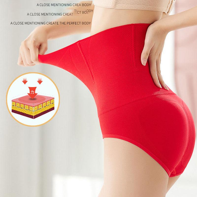 40-100kg Four Seasons High Waist Abdominal Underwear Women's Body Sculpting Hip-lifting Panties Fat Burning Slim Waist Panties