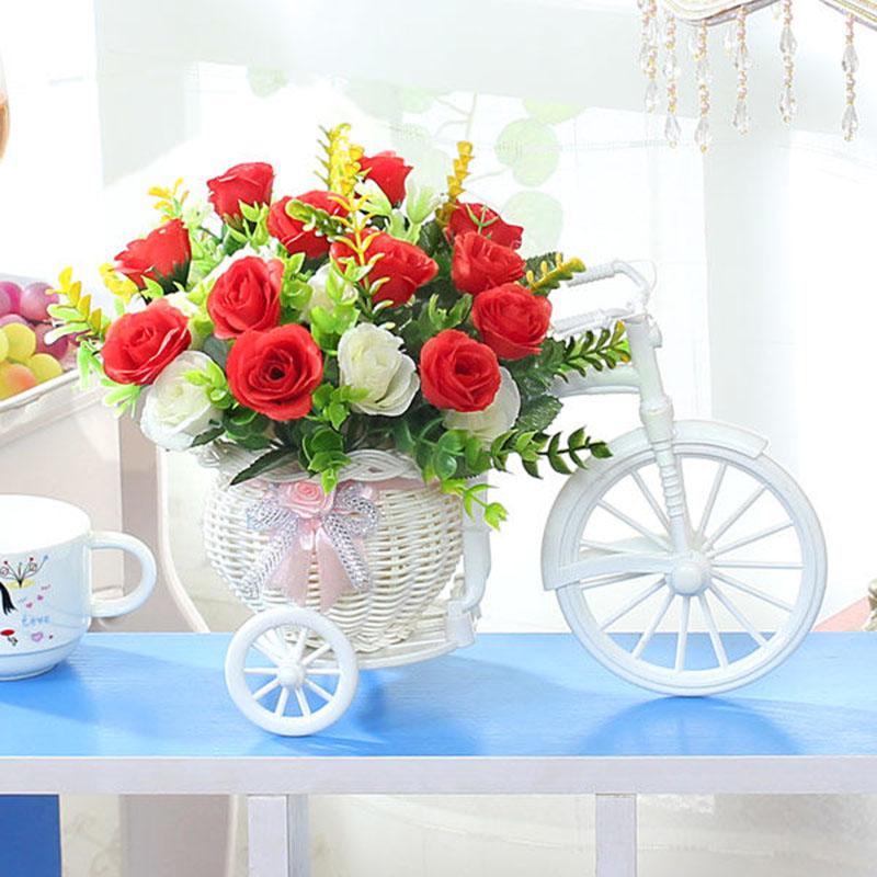 Artificial Flowers Simulation Flower Cart Potted Coffee Table Dining Table Floral Decoration Ornaments Flower Bedroom Living Room Cabinet Desktop