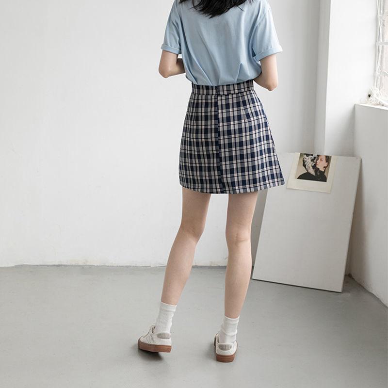 Women High Waist Pleated Skirt School Girl Plaid A-Line Flare Skater Short Skirt Uniforms Cosplay Sweet Girls