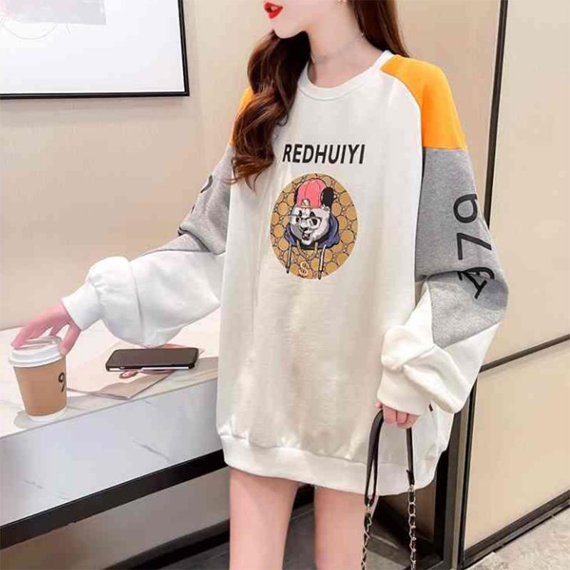 Fashion Fried Street Female Sweater Loose Korean Version of The Long Spring Thin Section Women's Top