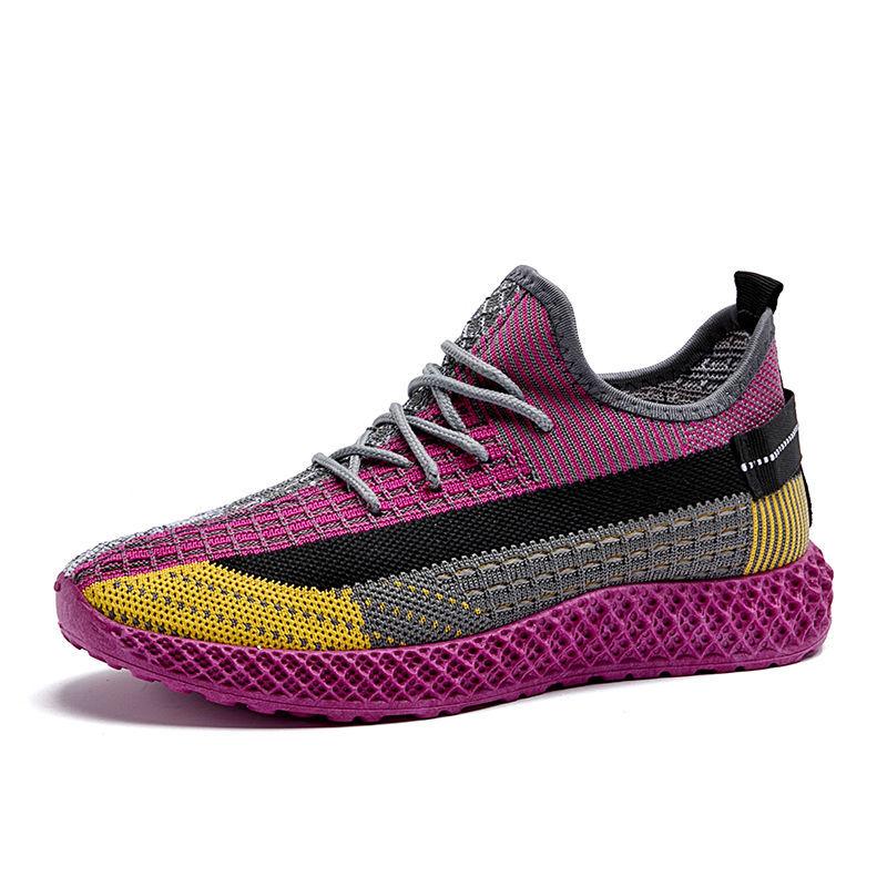 Fashion Trend Women All-match Student Sports Shoes Sports Shoes Flying Mesh Single Shoes Women's Casual