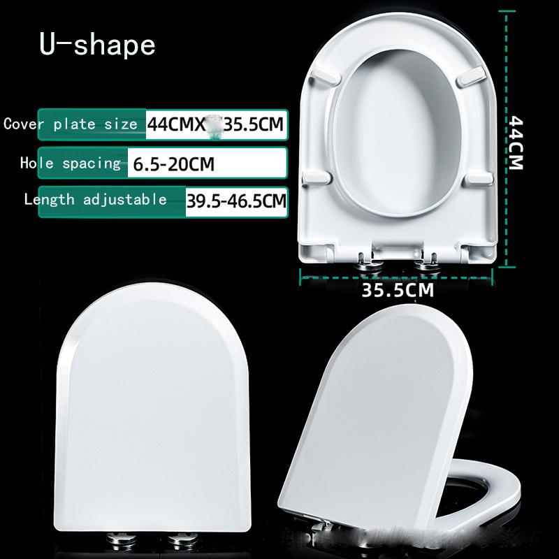 Toilet Cover Thickened Household General Old-fashioned V-shaped U-shaped Square O-shaped Toilet Seat Cover