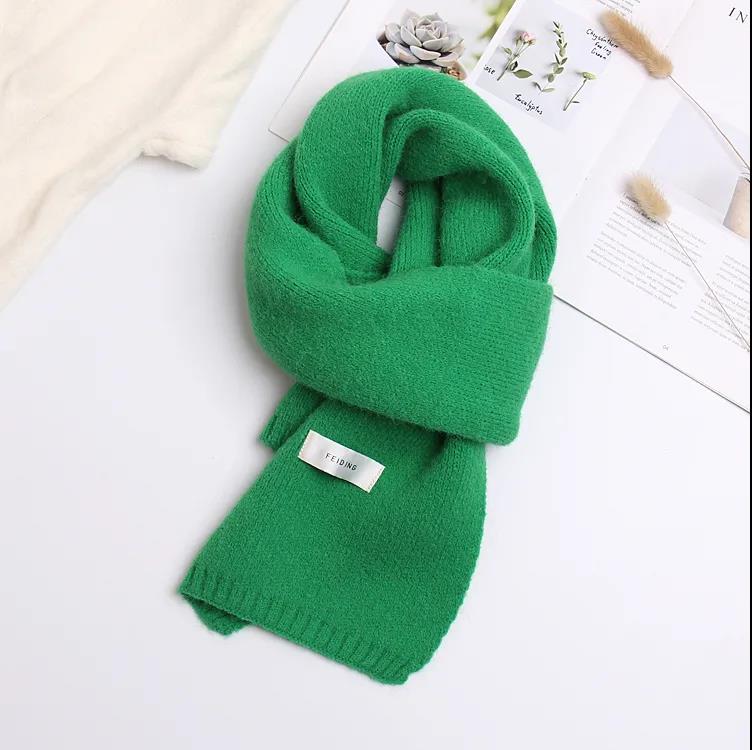 Winter Korean Solid Color Scarf Imitation Cashmere Scarf Wild Couple Scarf