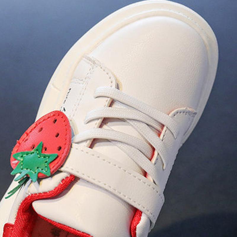 Girls White Shoes 2021 Autumn New Baby Shoes Breathable Wild Children's Children's Board Shoes Single Shoes