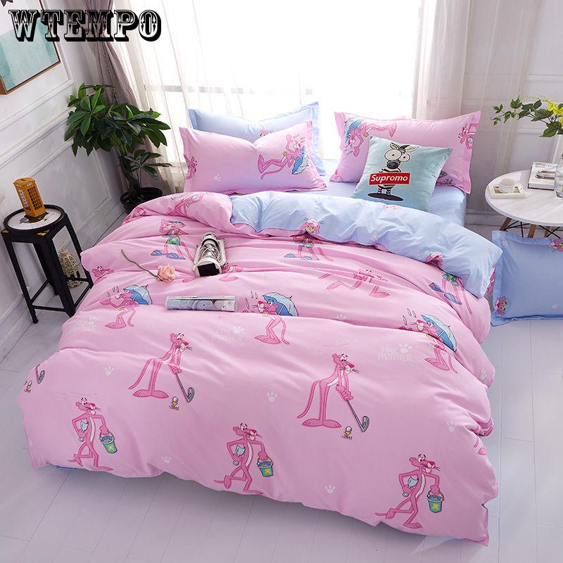 Soft Duvet Cover Set Bedsheet Pillowcase Love Hear Pattern Bedding Set