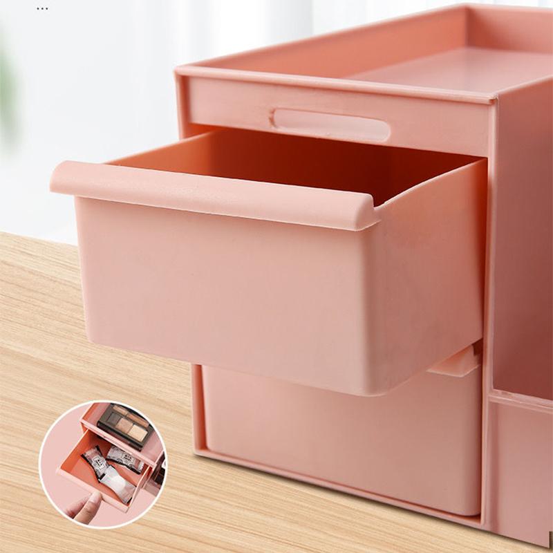 Large Capacity Cosmetic Storage Box Makeup Drawer Organizer Jewelry Nail Polish Makeup Container Desktop Sundries Storage Box