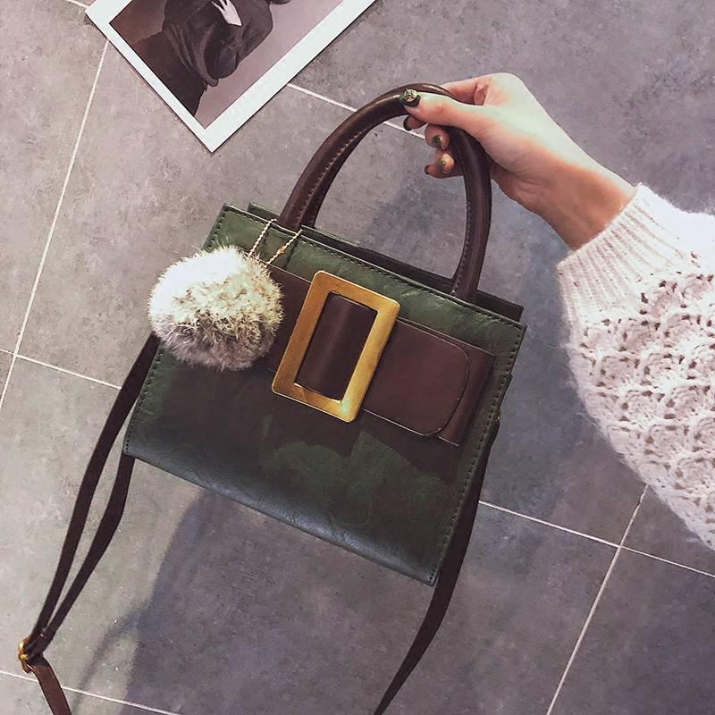 Korean Version of The Tide Minimalist Hundred Shoulder Bag Retro Personality Small Bags Messenger Hand Bag