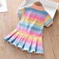 Unicon Children Dress Spring Summer Turn-Down Collar Kids Clothes Fashion Toddler Baby Girls Clothing Summer Dress Girl