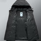 Fashionable Hooded Quality Men's Down Jacket Young and Middle-aged Cold-proof Warmth Thick Real White Duck Down Jacket