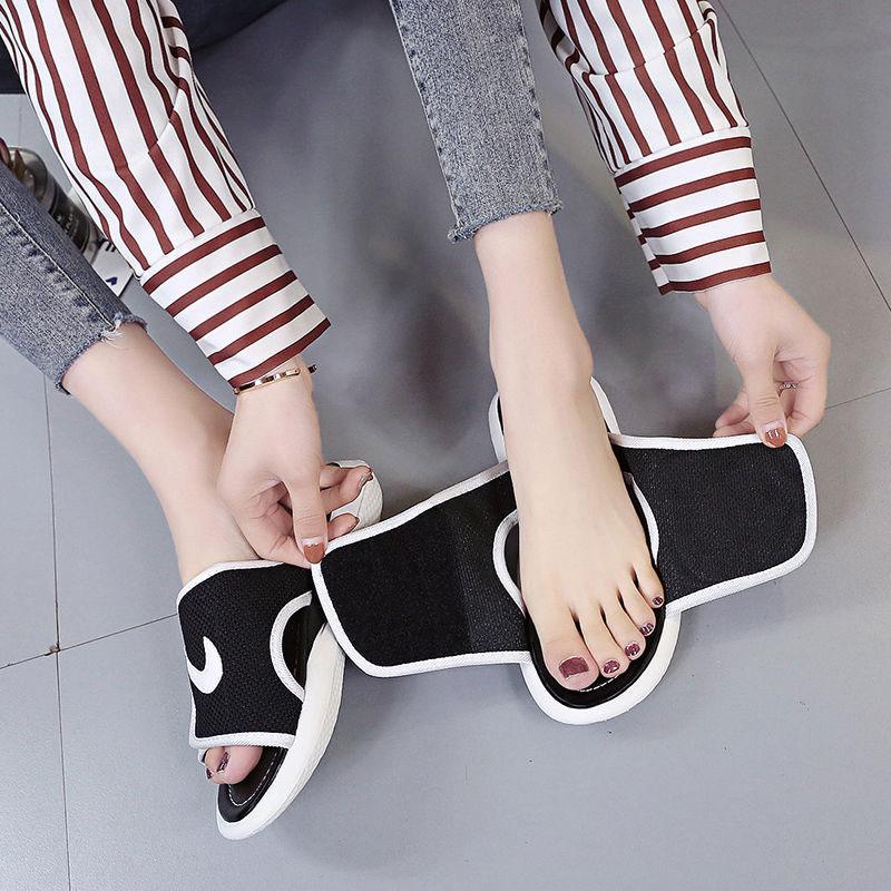 Plus Size 35-40 Summer Women Mesh Slippers Outdoor Flat Bohemian Beach Wear-resistant Non-slip Office Lady Sports Sandals