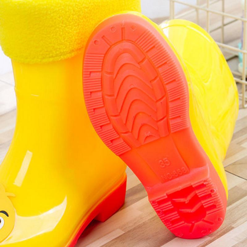 Children's Rain Boots, Female Students, Big Boys, Non-slip Rain Boots, Male Kindergarten Fashion Cute Tendon-soled Waterproof Shoes