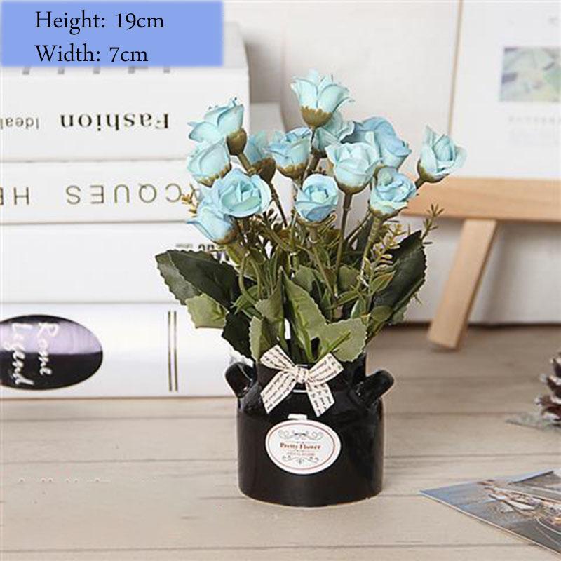 Small Objects Display Artificial Flowers Flower Potted Set Ornaments Creative Home Decoration Ornaments Desktop Clutter