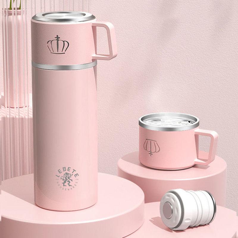 316 Stainless Steel Vacuum Flask with Lid Drinking Cup Male and Female Water Bottle Large-capacity Vacuum Flask Insulation Cup