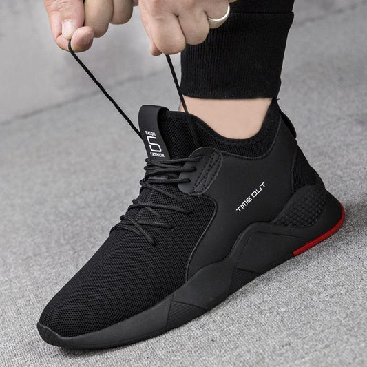 Summer Men's Shoes Men's Sports Shoes Breathable Flying Woven Running Shoes