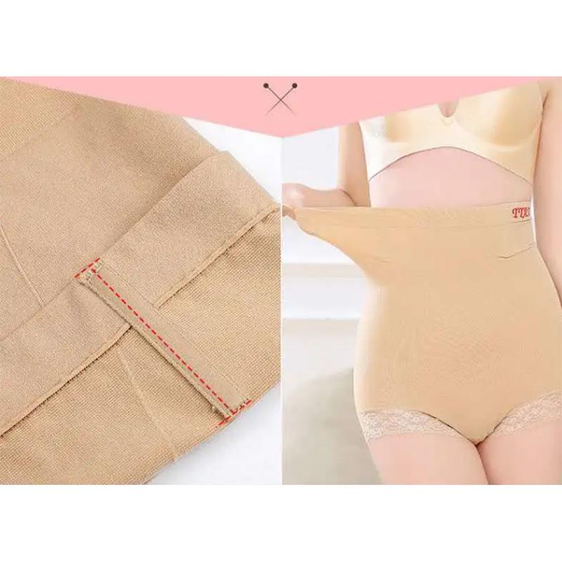 Women High-waisted Sexy Abdomen Buttocks Panties Breathable Female Postpartum Corset Thin Belly Beautiful Buttocks Underpants Body Shaping Underwear