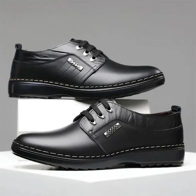 Men's Breathable Leather Shoes Korean Version of The Increase In The Young British Pointed Business Suits Men's Leather Shoes