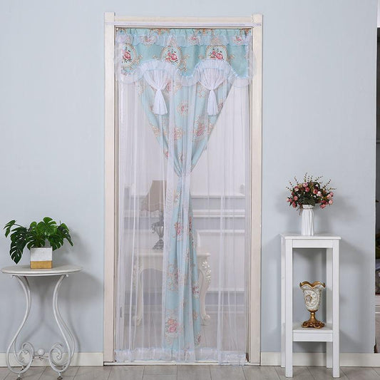 Lace Double Gauze Curtain Four Seasons Universal Living Room Bedroom Mosquito Decorative Curtain