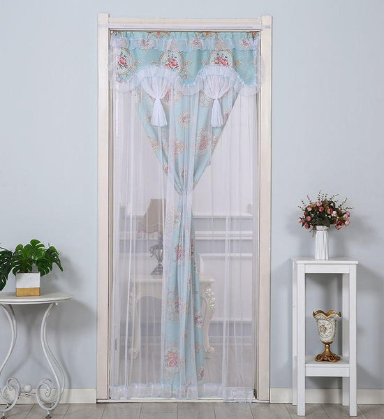 Lace Double Gauze Curtain Four Seasons Universal Living Room Bedroom Mosquito Decorative Curtain