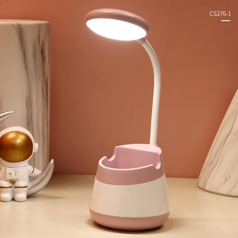 Push-button LED Desk Lamp Learning Light Eye Protection Lamp USB Rechargeable Plug-in Bedroom Bedside Lamp Night Light