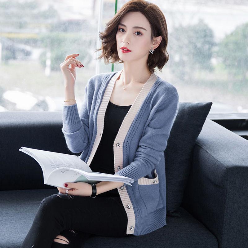 2019 Fashion Women Knitted Cardigans Solid Casual Long Sleeve Elegant Sweaters Coat Female Jacket