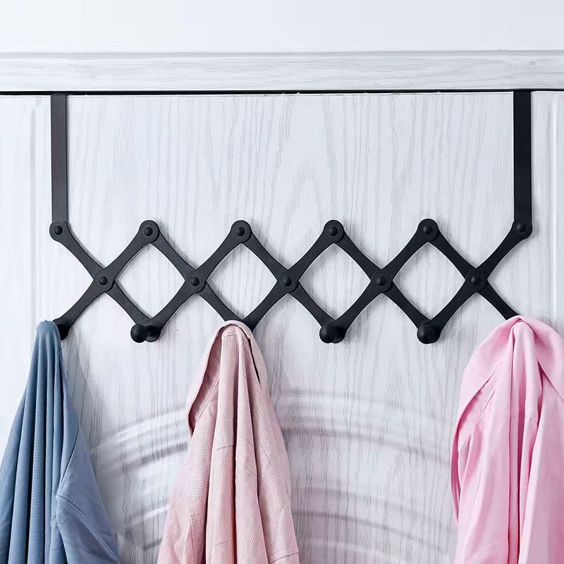 4-6 Hooks Flexible Back Door Hanger Rack Bathroom Kitchen Organizer Hooks Home Storage Rack Holder