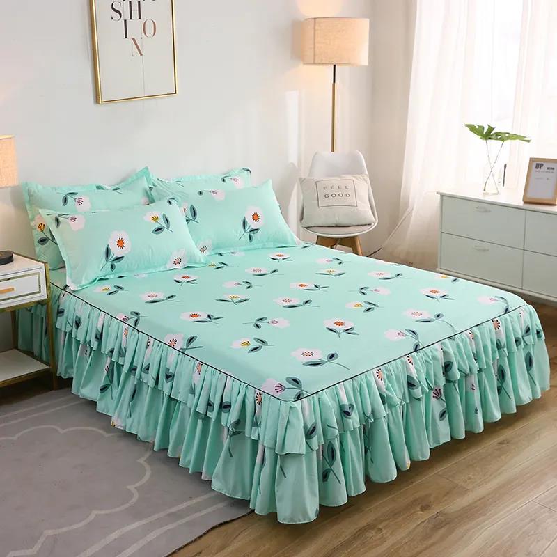 Bilateral Bed Skirt Bedspread Single Piece Non-slip Mattress Cover 1.2 Meters 1.5 Meters 1.8 Meters Dust Protection Cover