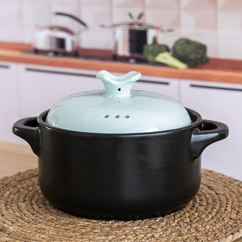 Casserole Stew Pot Soup Household High Temperature Resistant Ceramic Pot Complementary Food Small Casserole Stone Pot