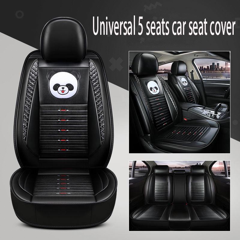 Car seat cover Waterproof Car Seat Cover Universal 5 set Auto Seat Cushion Leather 5 seats Universal