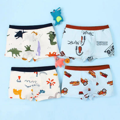 3pcs Cotton Children Underwear Boys Panties Cute Cartoon Dinosaurs Print Kids Briefs Child Boy Pants