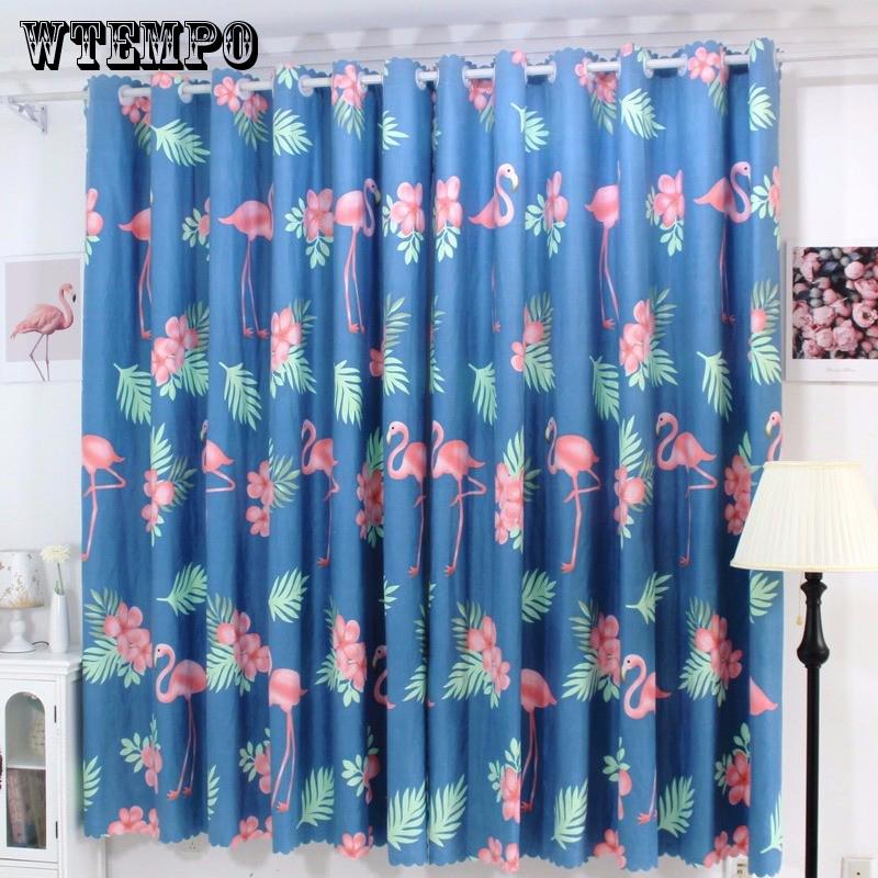 Bedroom Jacquard Weave Window Curtain Fashion Printed Washable Curtain Home Curtain