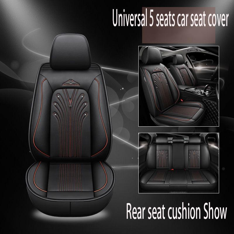 Universal 5 set Auto Seat Cushion Leather 5 seats Universal Car seat cover Waterproof Car Seat Cover