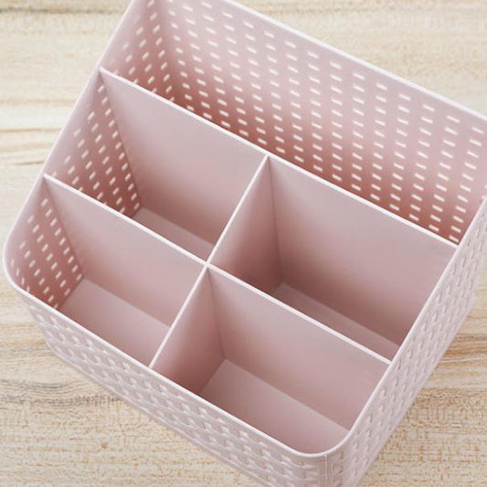 Creative Imitation Rattan Storage Box Office Desk Living Room Multifunctional Cosmetic Remote Control Storage Finishing Rack