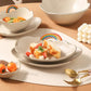 Creative Rainbow Bowl Plate Tableware Soup Bowl Rice Bowl Household Fruit Salad Bowl Ceramic Dinner Bowl Plate