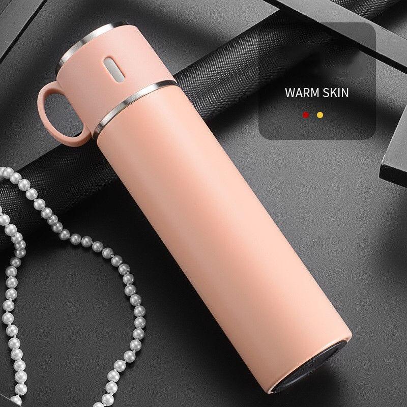 580 Ml Thermos Cup Insulation Cup Stainless Steel Male and Female Students Large Capacity Portable Outdoor Vacuum Water Cup Business Cup Travel Cup