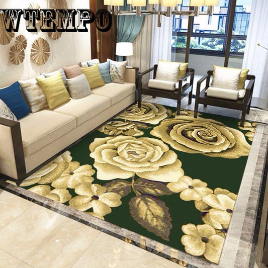 Pastoral style 3D carpet living room carpet coffee table mat bedroom carpet home European style mat