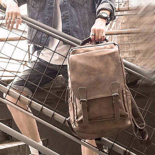 Backpack Men Genuine leather Business Bags For Men High Quality Laptop Backpack Male Shool Bags