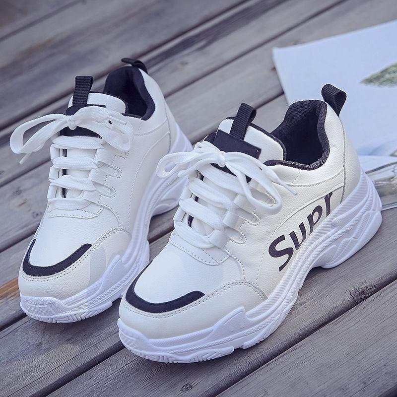 Women Chunky Platform Thick Sole Casual Dad Female Shoes Fashion Breathable Sneakers