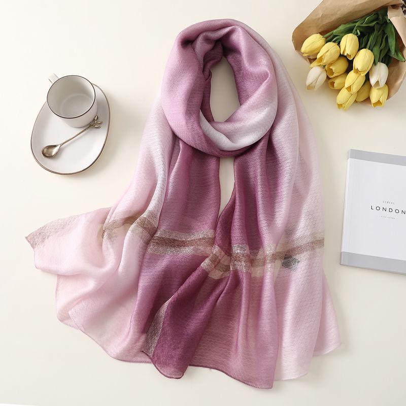 Chiffon Ultra-thin Breathable Tourist Sunscreen Essential Boutique Scarf Women Foulards Shawl